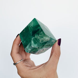 Green Fluorite cube