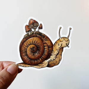 Snail & Shrooms Sticker