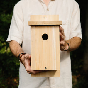 Simple DIY Birdhouse kit completed