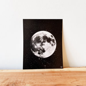 Art print of the moon