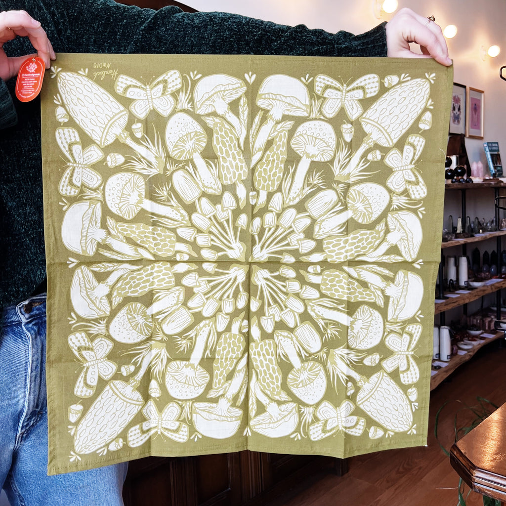 Mushroom Bandana Green