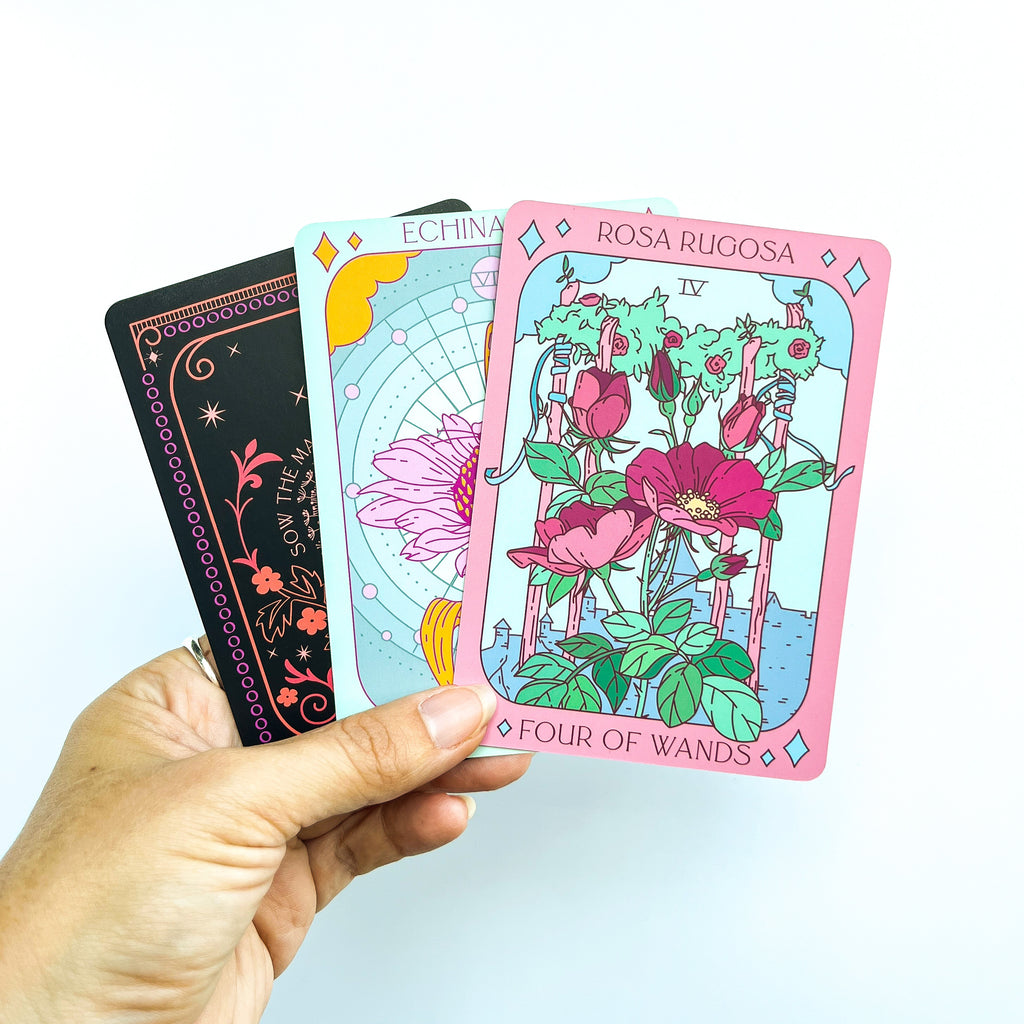 Botanical Tarot Deck + Guidebook