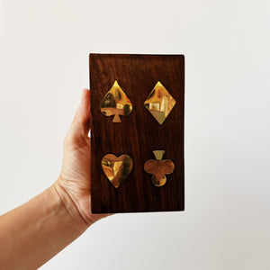 Handmade Wooden Playing Card Storage Box