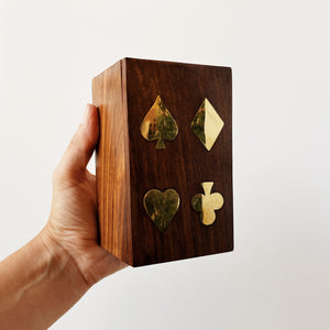 Handmade Wooden Playing Card Storage Box