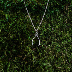 Wishbone Charm in Sterling Silver