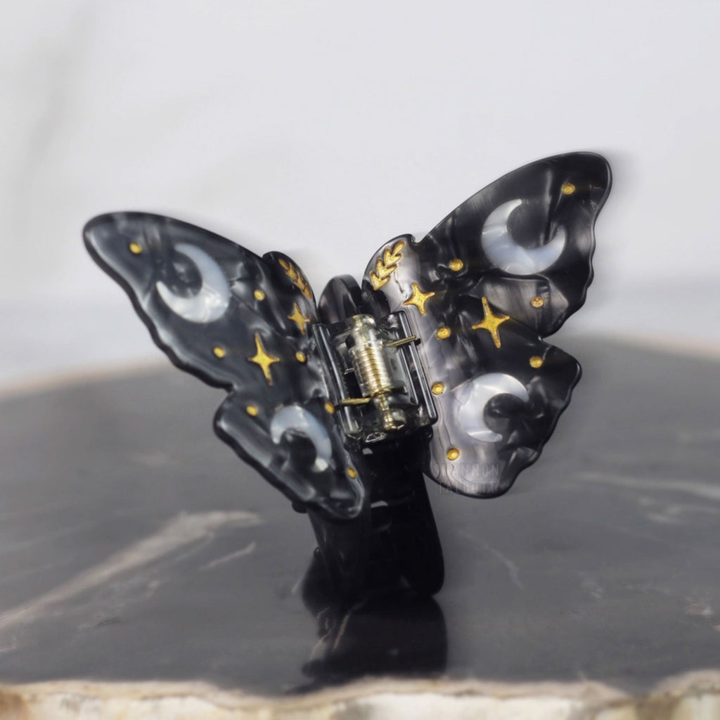 Moon Butterfly Hair Clip
