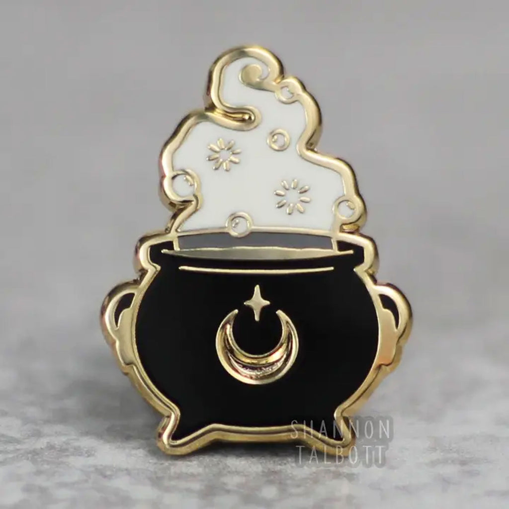 Brewing Cauldron Enamel Pin