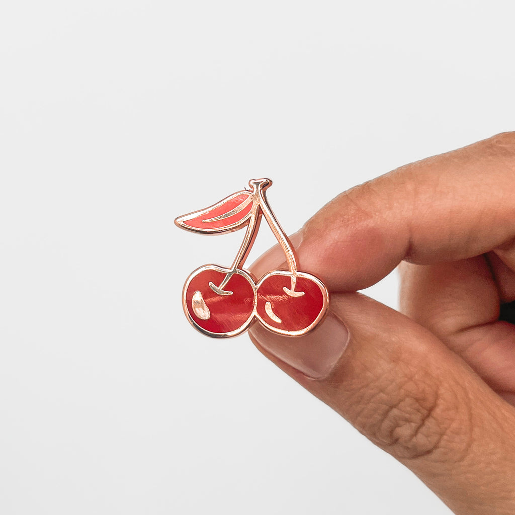 Cherries Enamel Pin