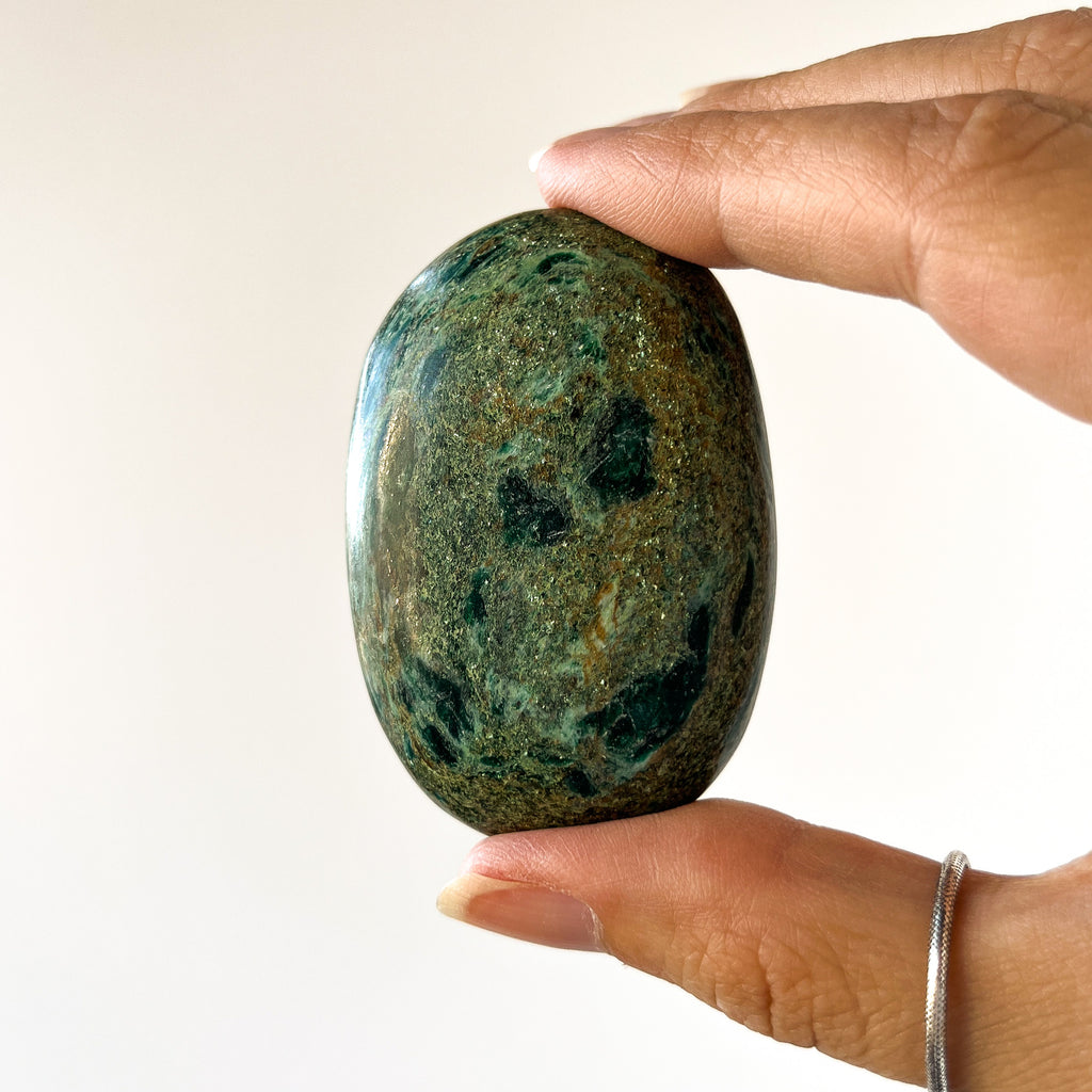 Fuschite Palm Stone