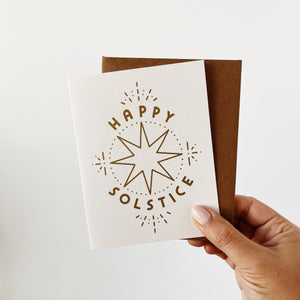Happy Solstice Greeting Card