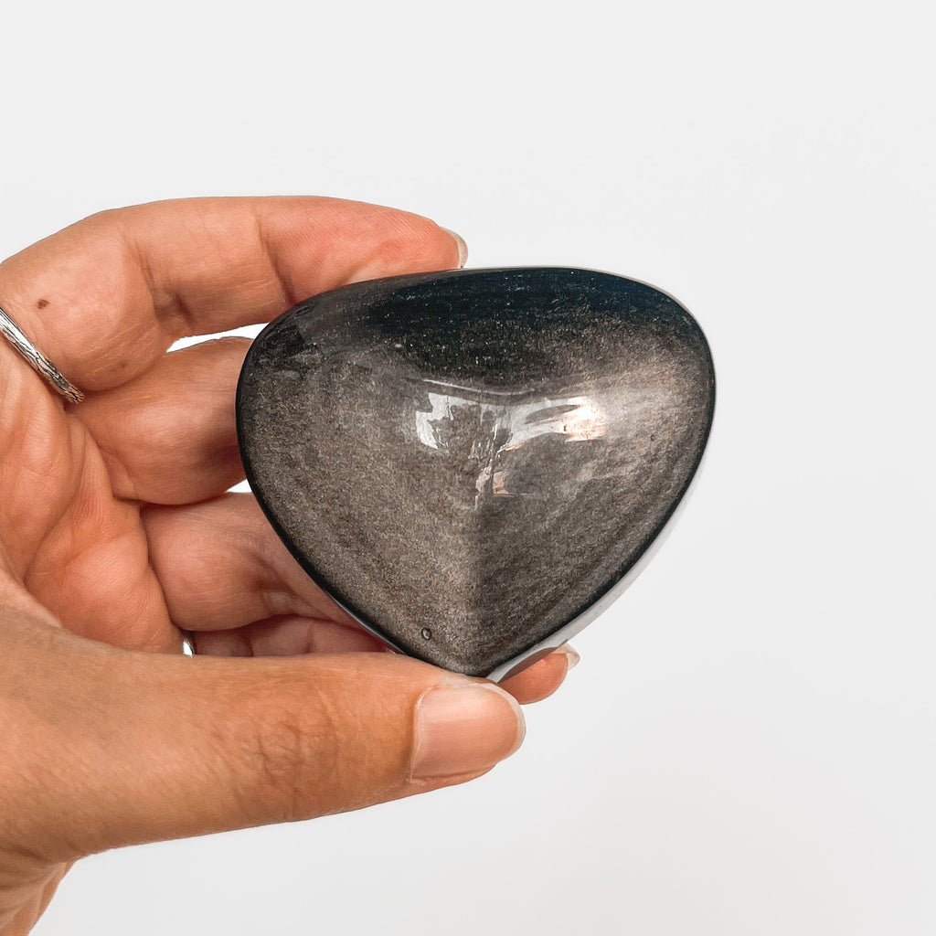 Gold Sheen Obsidian Heart