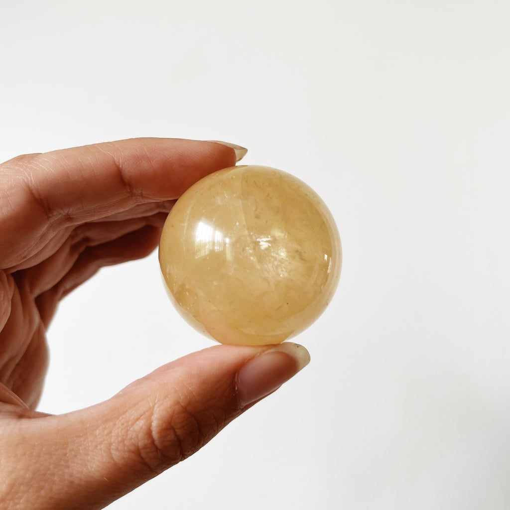 Golden Calcite Sphere