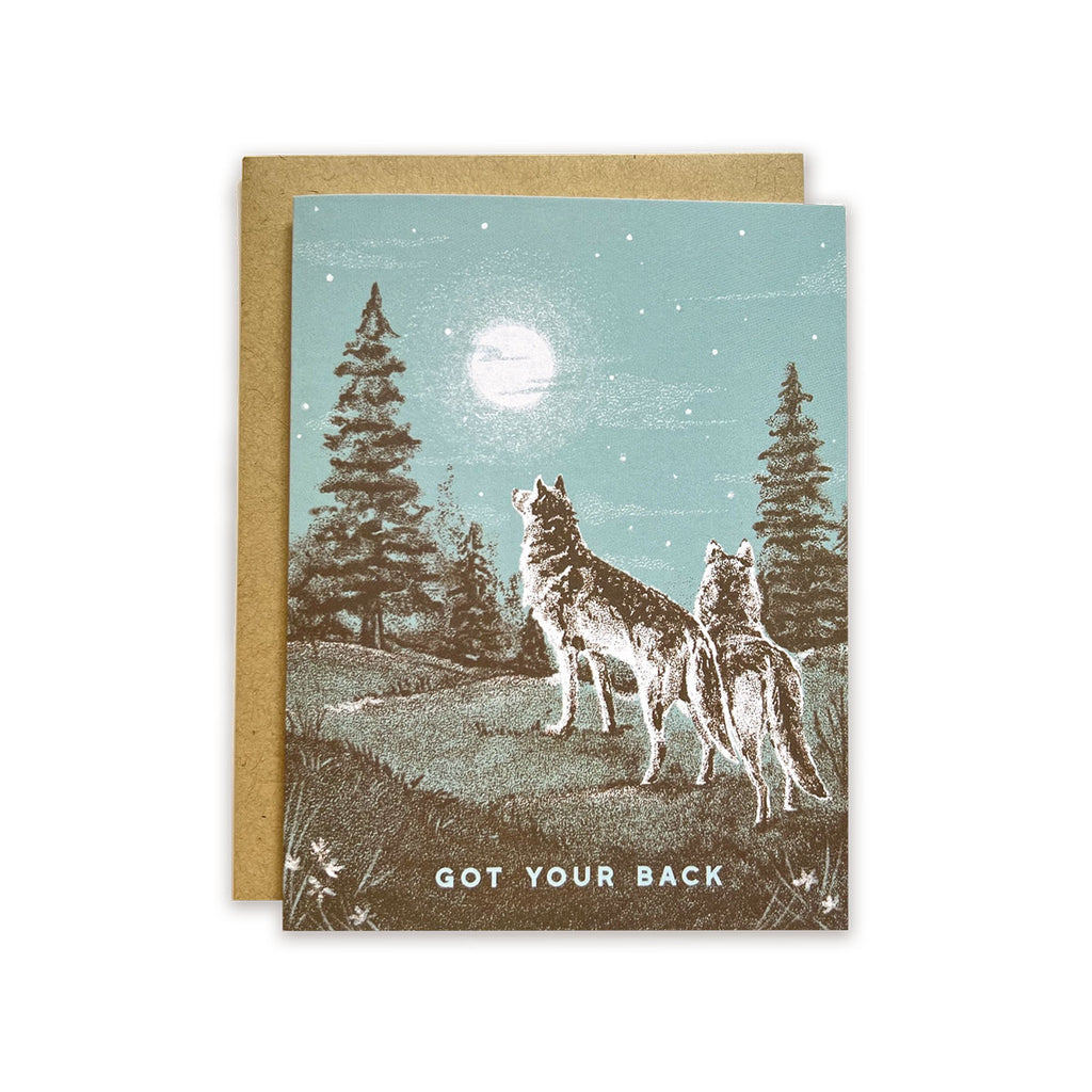 Got Your Back Wolf Pack Greeting Card