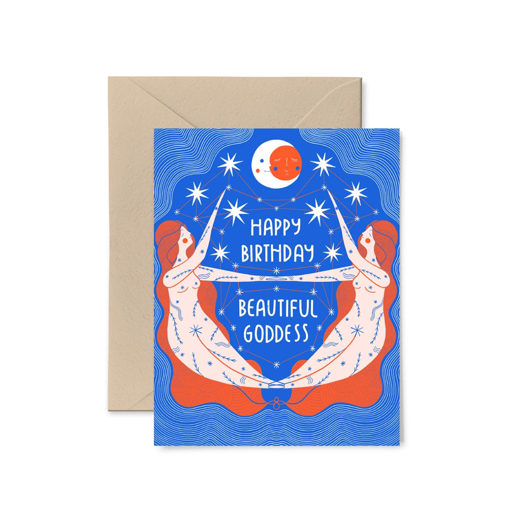 Birthday Goddess Greeting Card