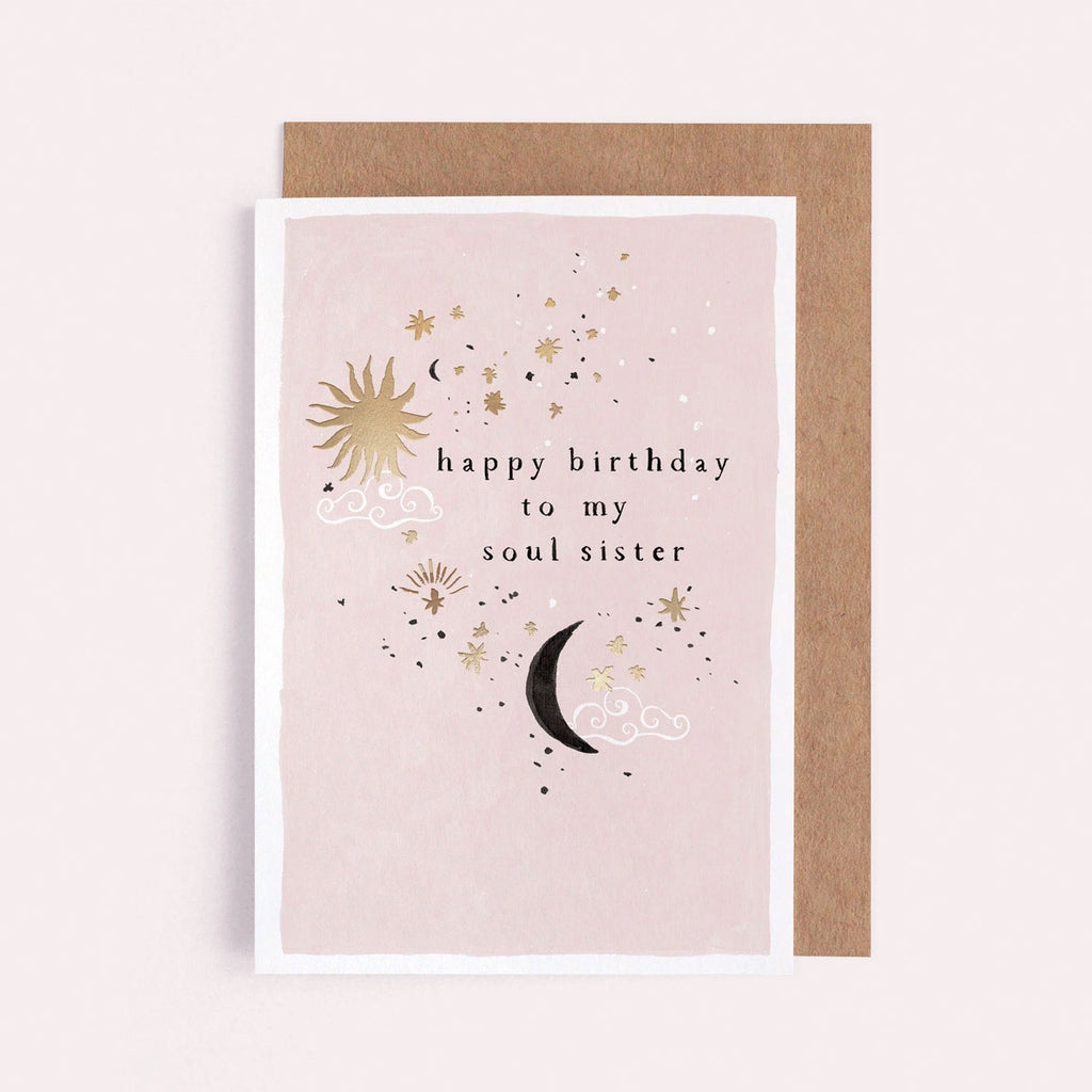 Happy Birthday to My Soul Sister Greeting Card
