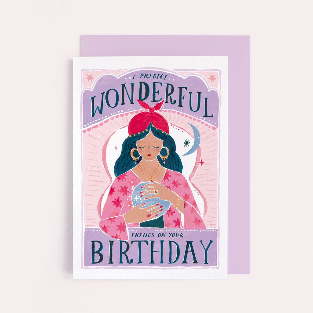 I Predict Wonderful Things on Your Birthday Greeting Card