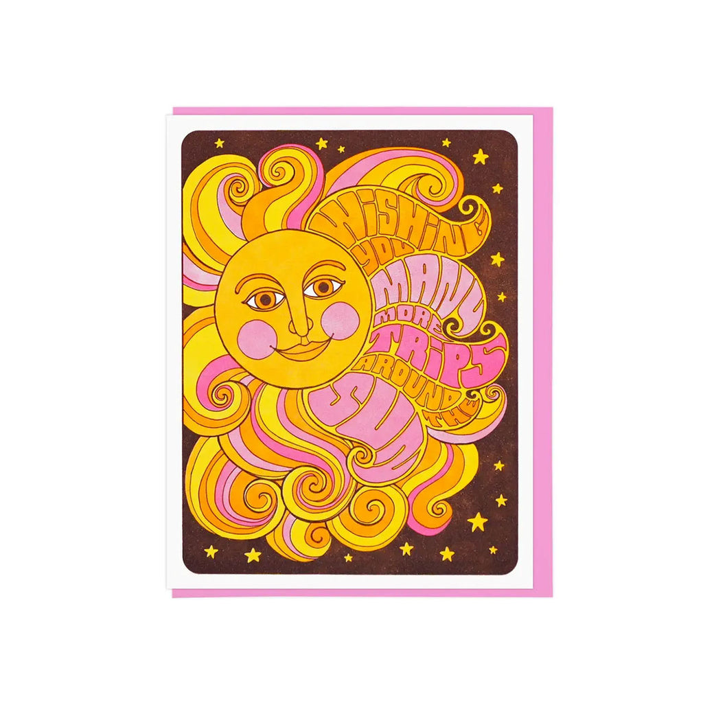 Many More Trips Around the Sun Birthday Greeting Card