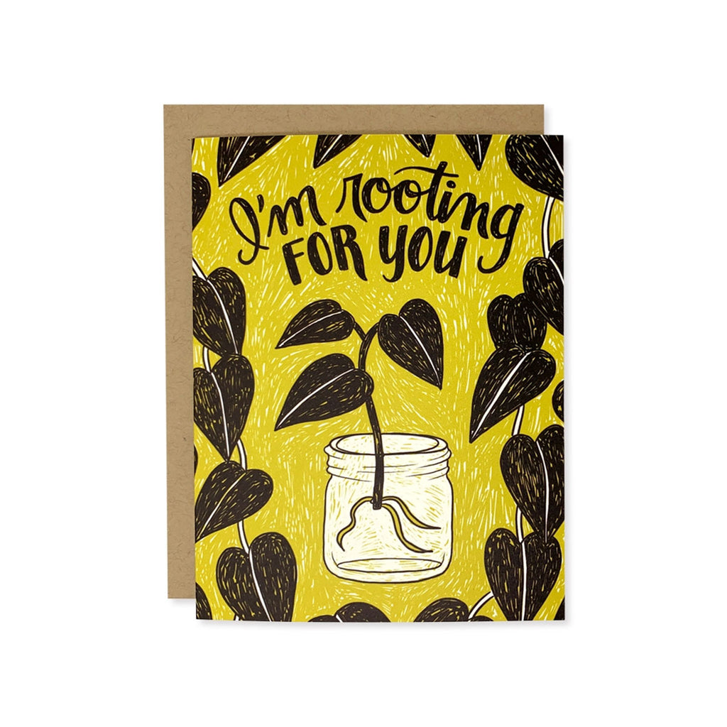 I'm Rooting for You Greeting Card
