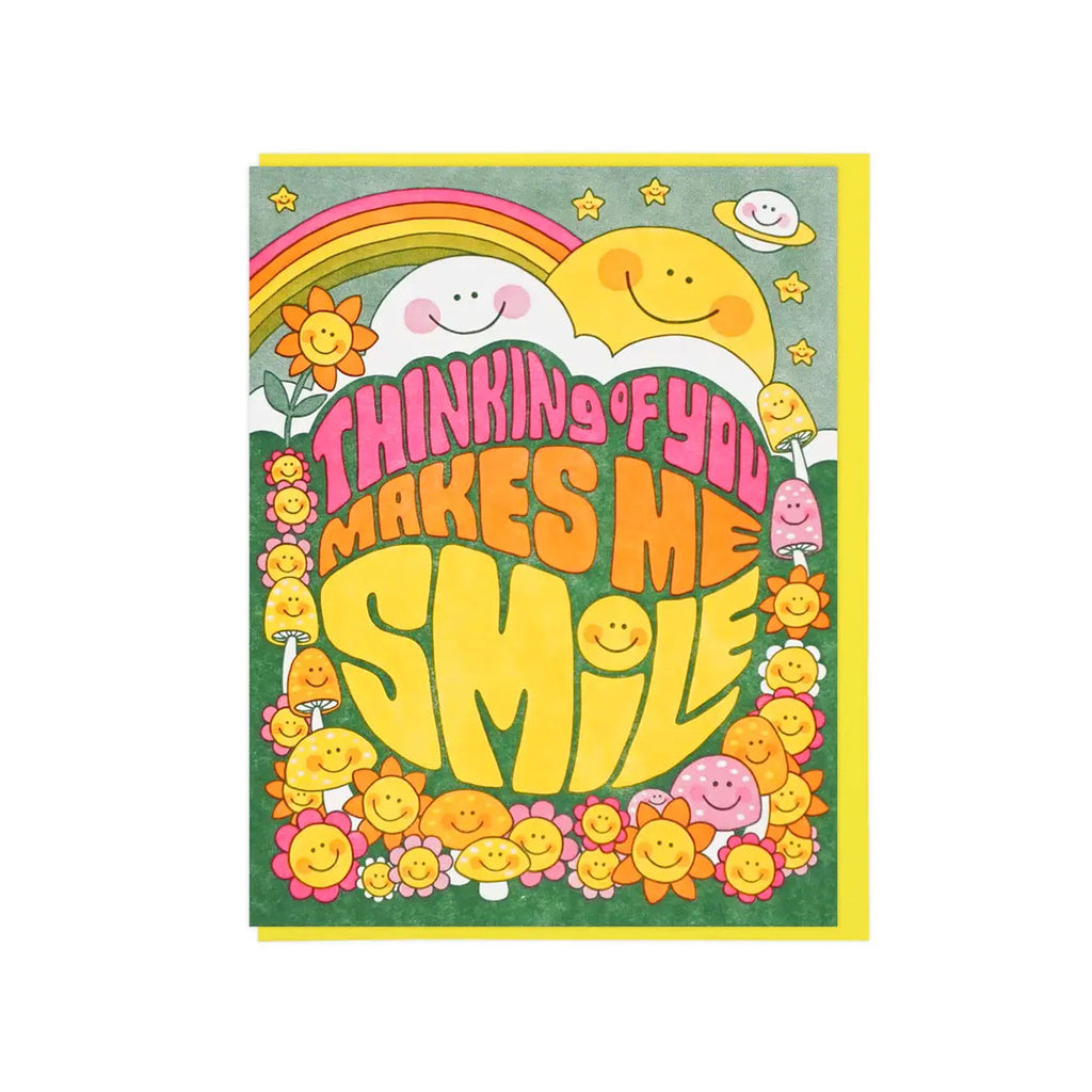 Thinking of You Makes Me Smile Greeting Card