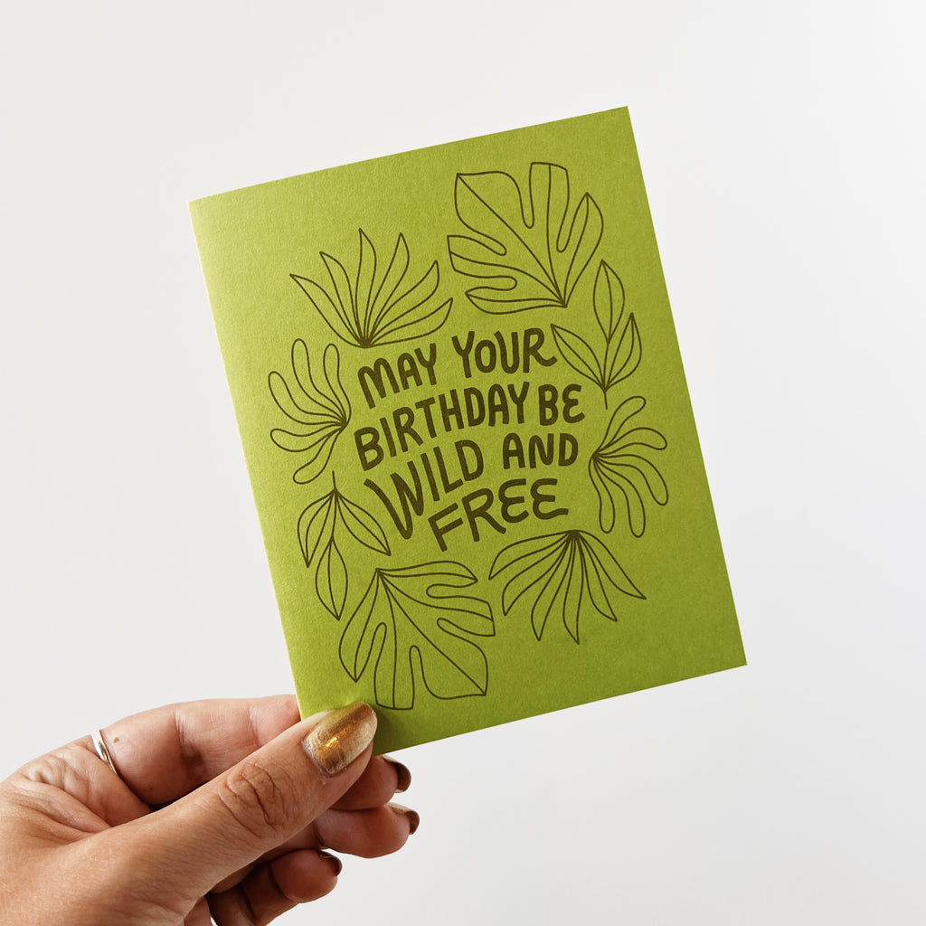 Wild and Free Birthday Greeting Card