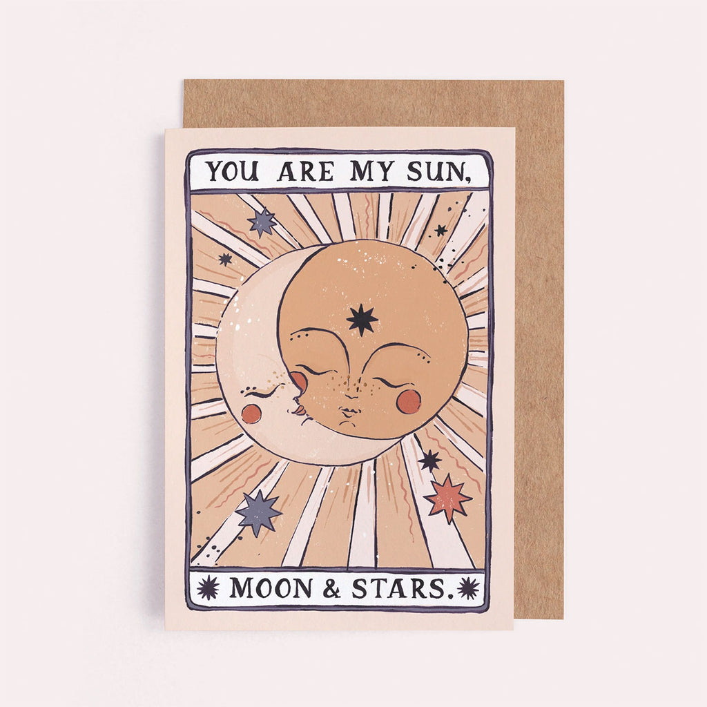 You Are My Sun Moon and Stars Greeting Card