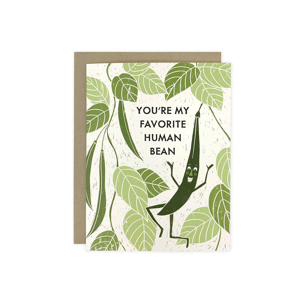 You're My Favorite Human Bean Greeting Card