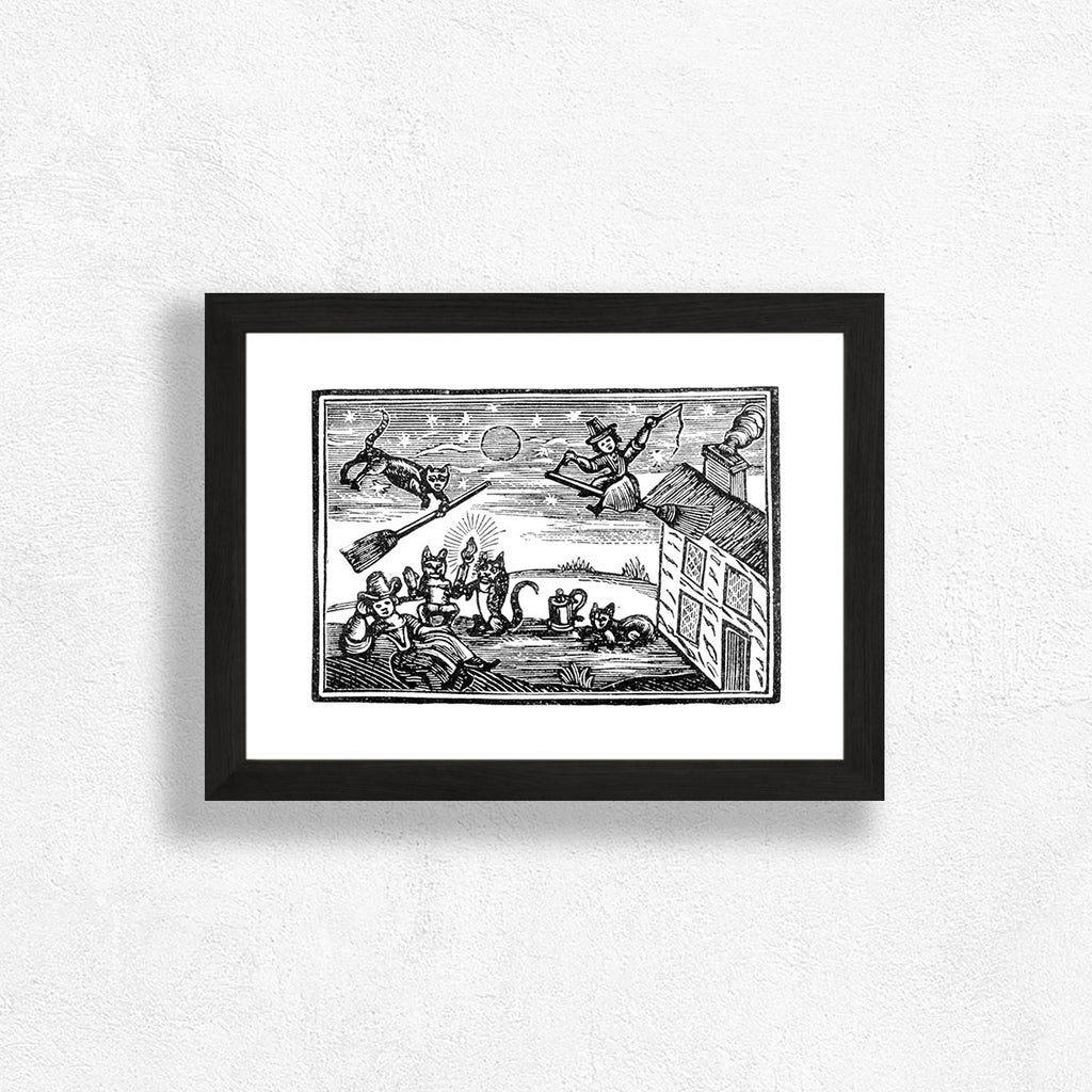 Flying Witch Art Print - Harvest Moon Collection