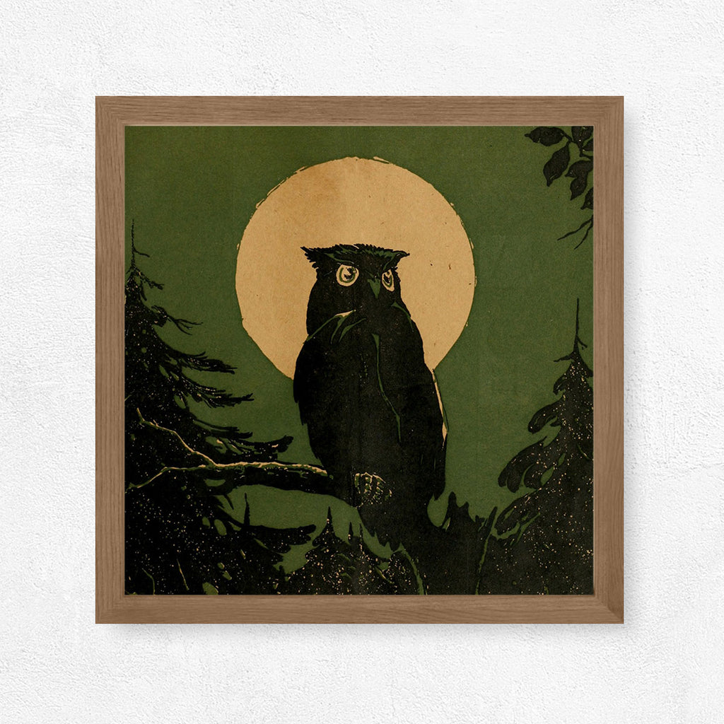 Owl Art Print - Harvest Moon Collection