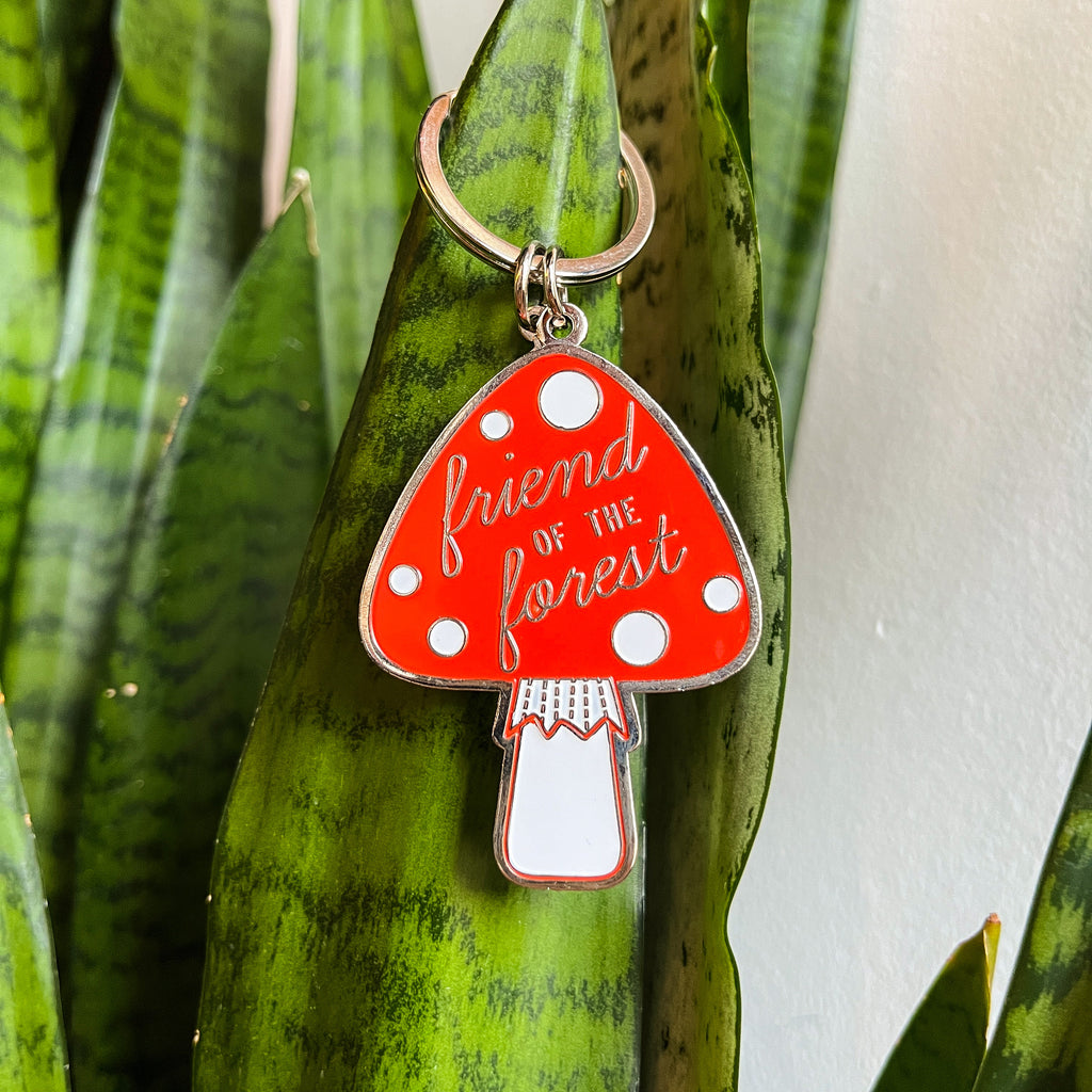 Friend of the Forest Mushroom Keychain