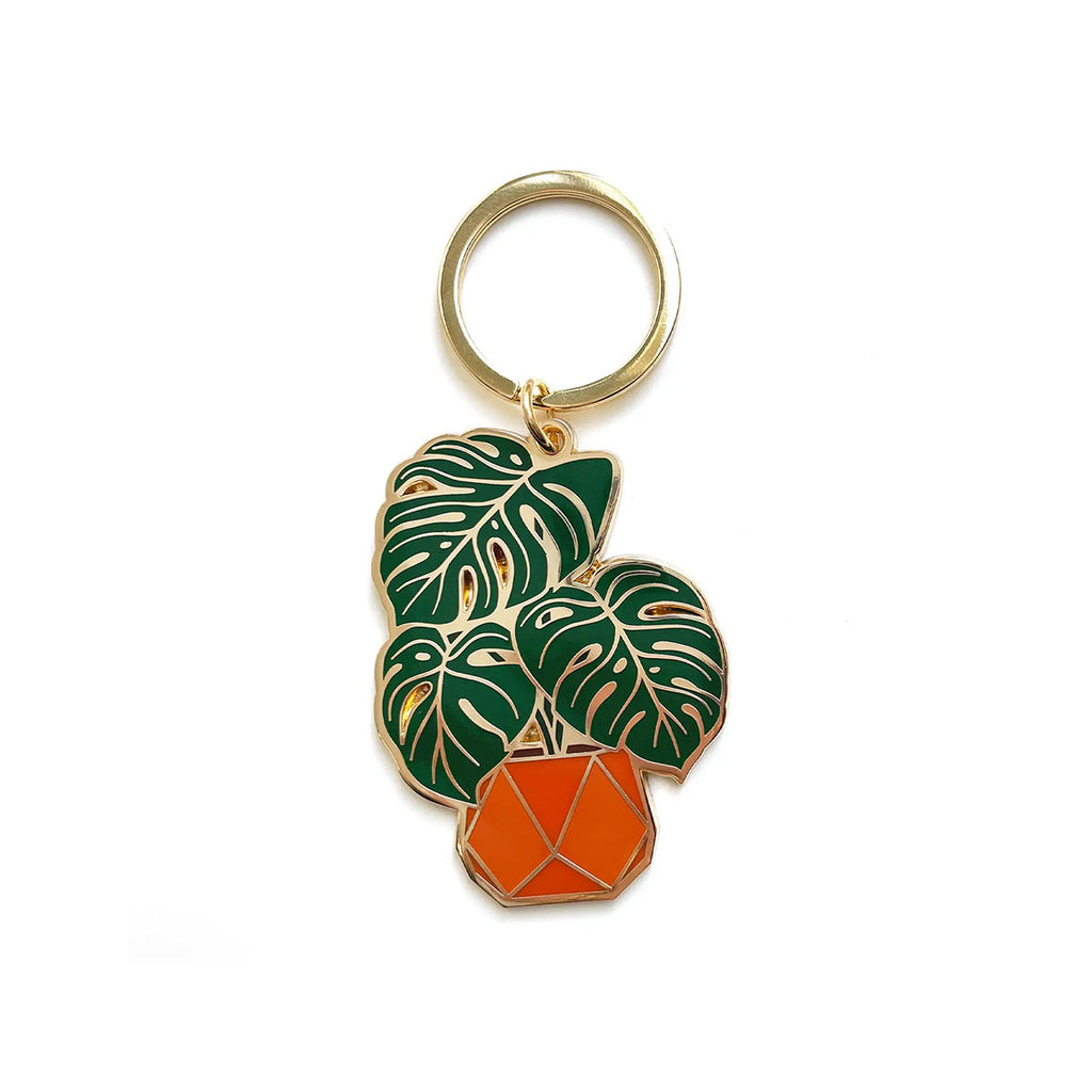 Monstera Keychain