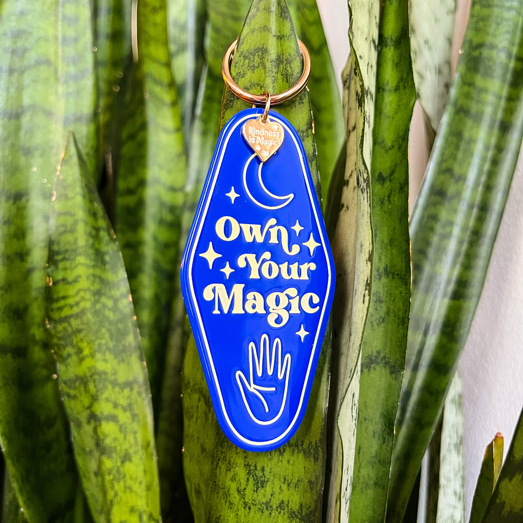 Own Your Magic Motel Keychain