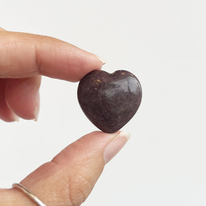 Lepidolite Heart