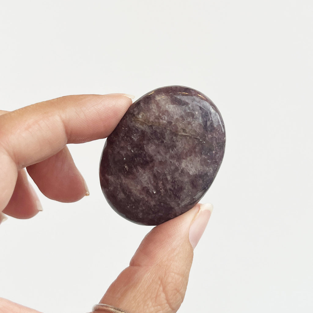 Lepidolite Palm Stone