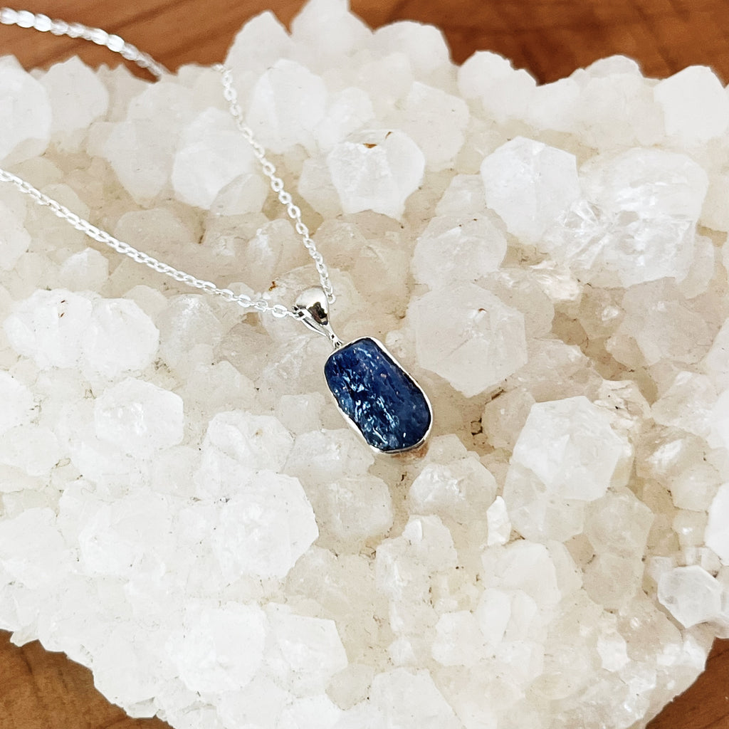 Sapphire Necklace in Sterling Silver