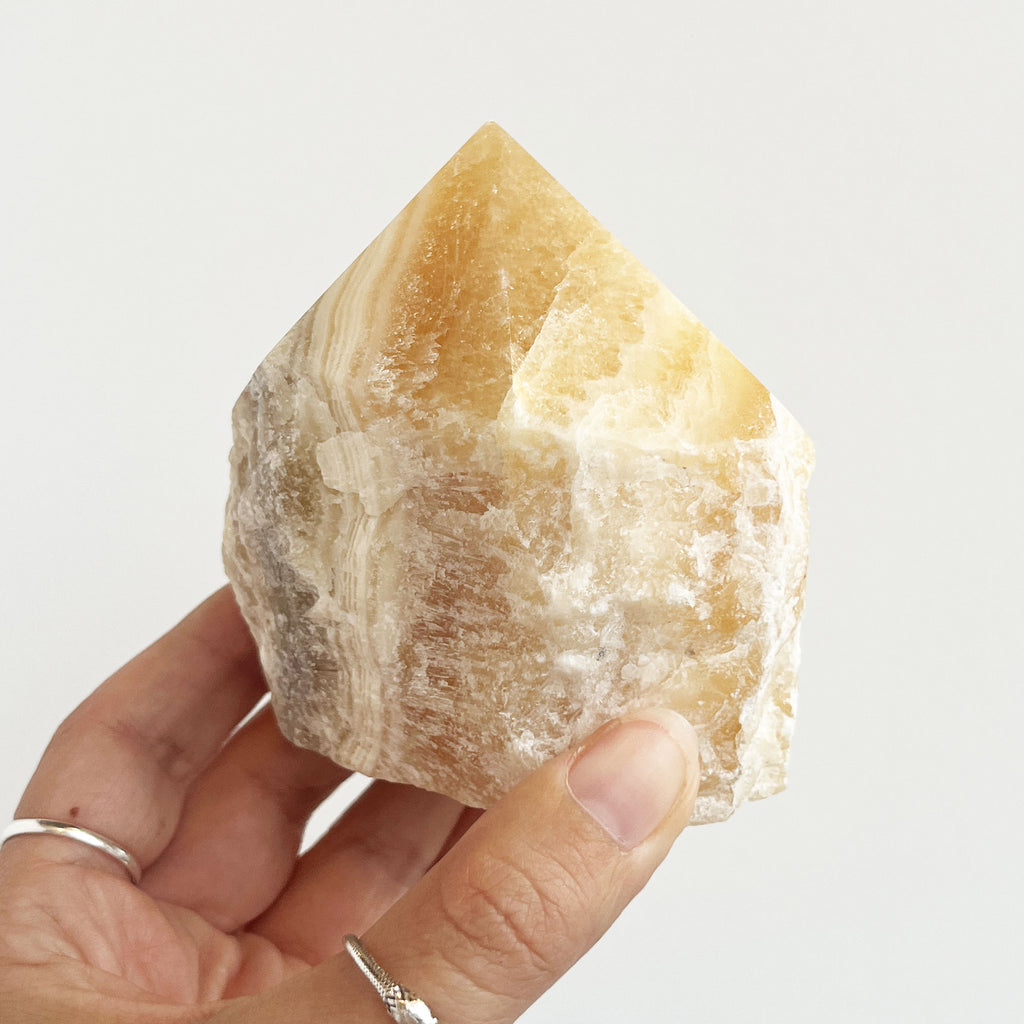 Orange Calcite Rough Tower
