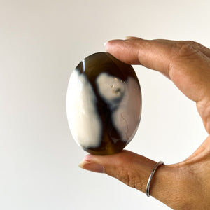 Orca Agate Palm Stone