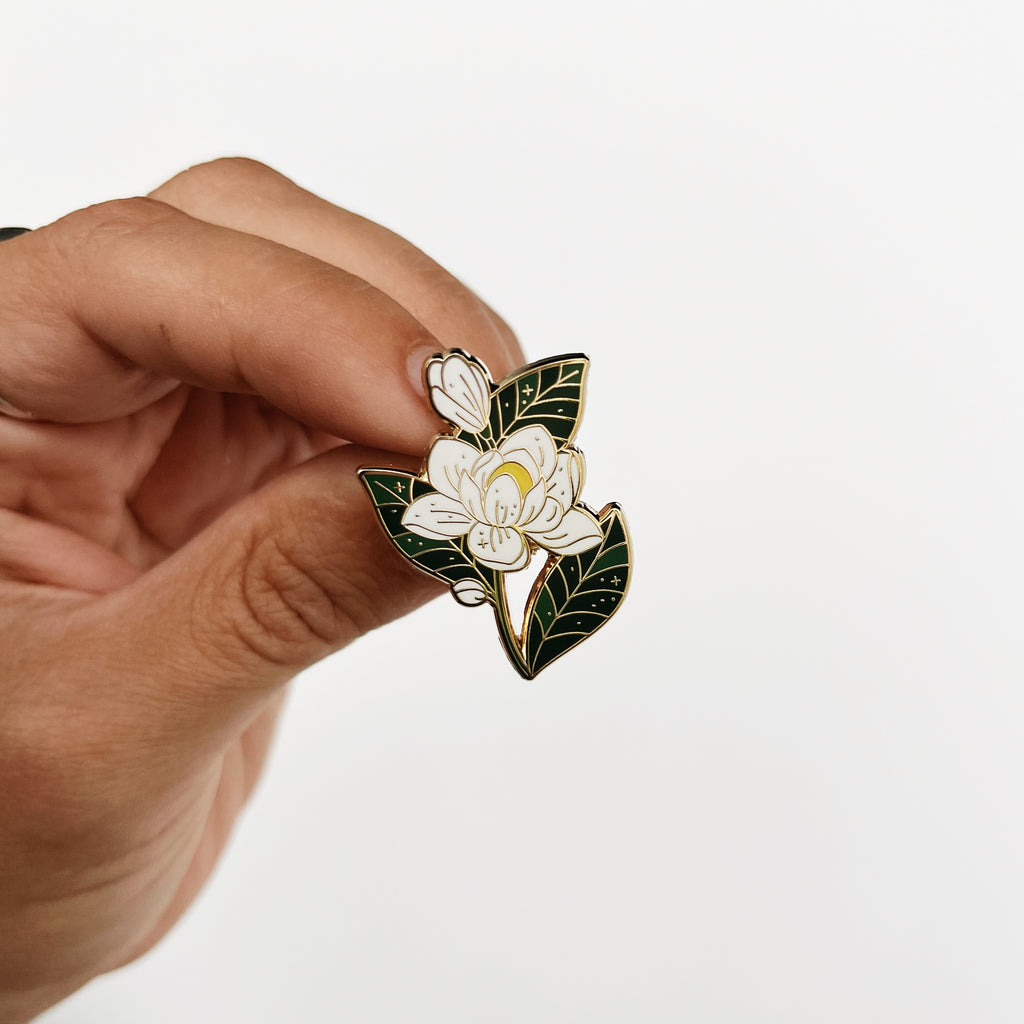 Southern Magnolia Enamel Pin
