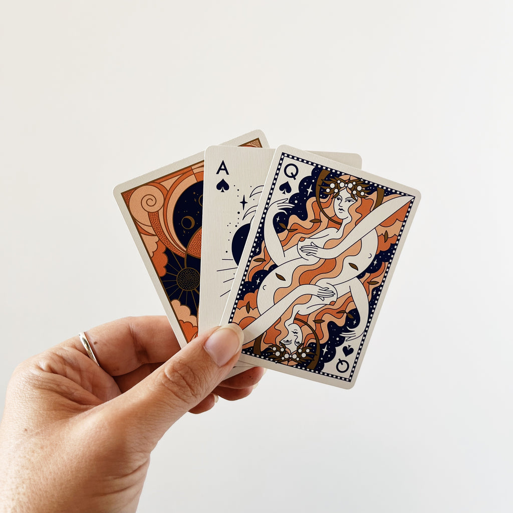 Lady Moon Playing Cards
