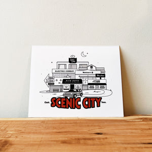 Scenic City Art Print