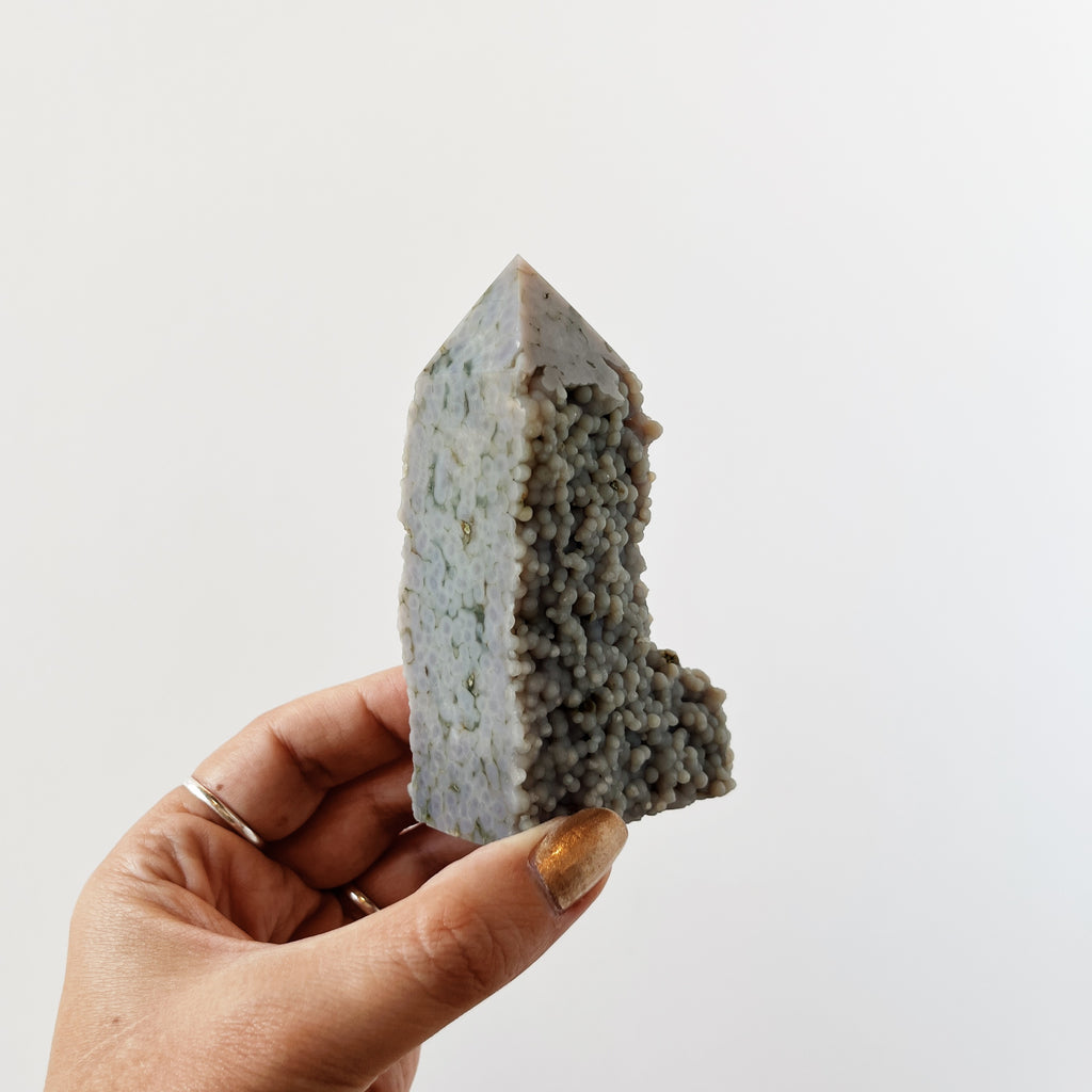 Purple Chalcedony Rough Tower