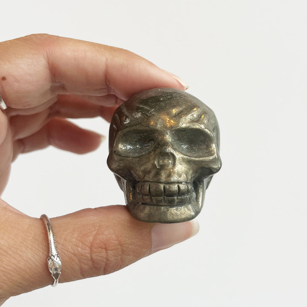 Pyrite Skull