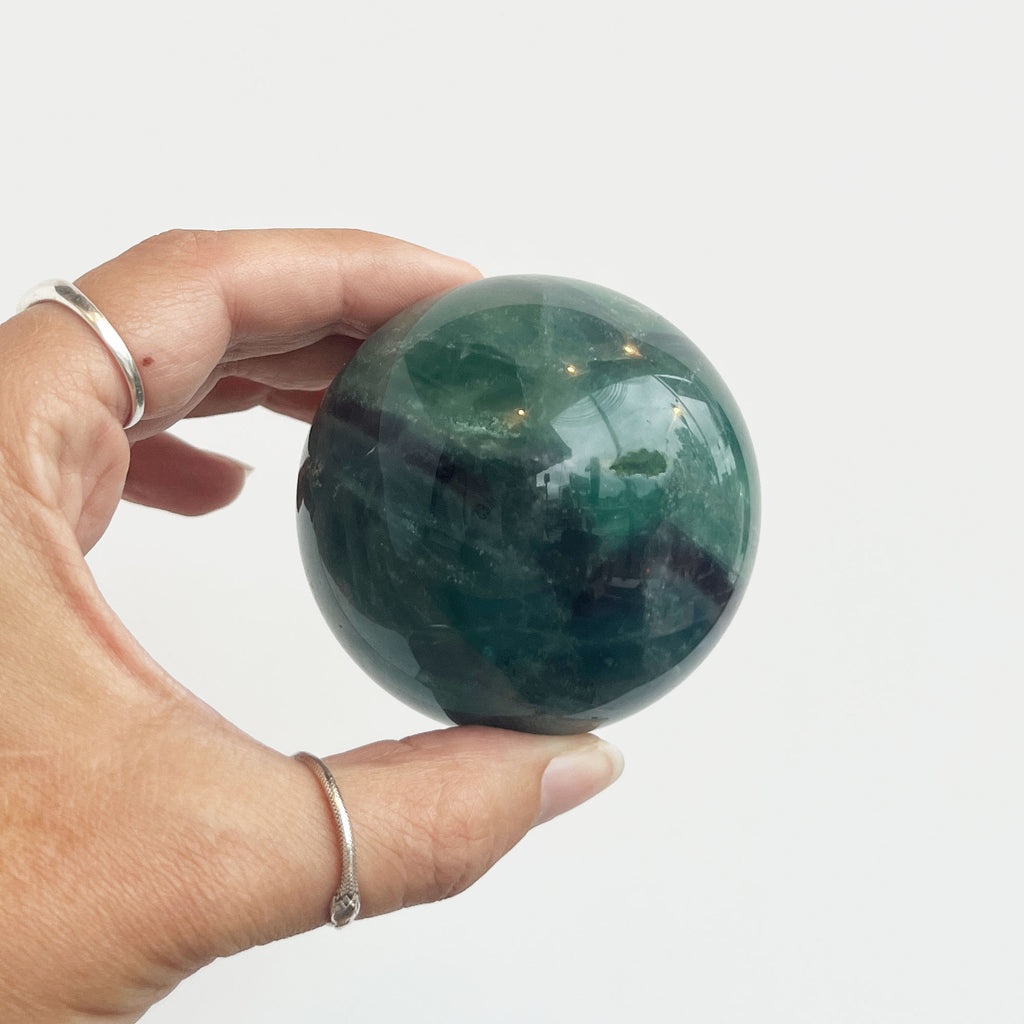 Rainbow Fluorite Sphere