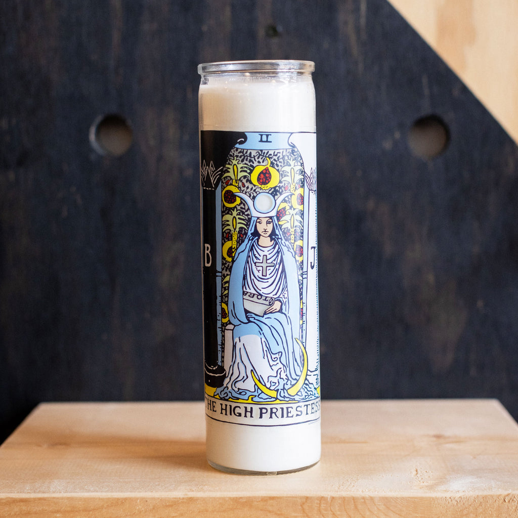 The High Priestess Tarot Ritual Candle