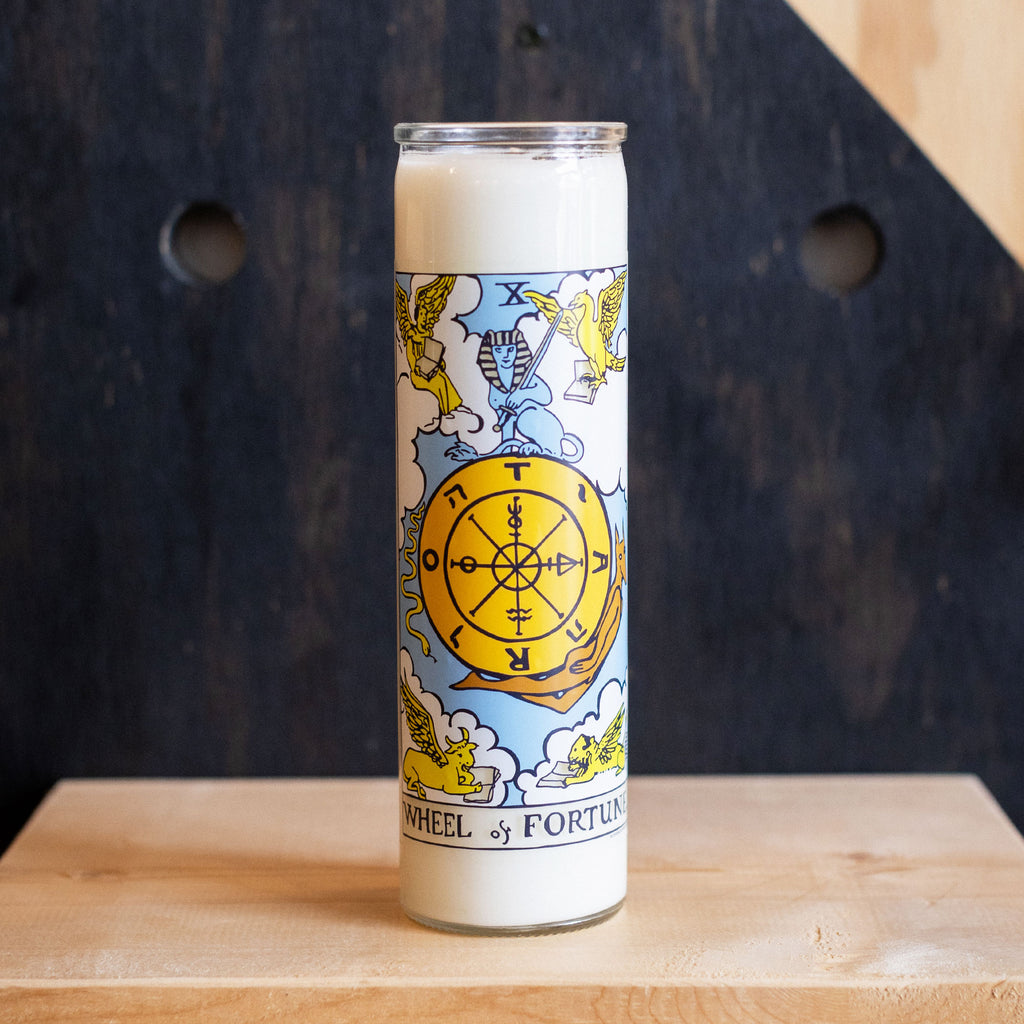 Wheel of Fortune Tarot Ritual Candle