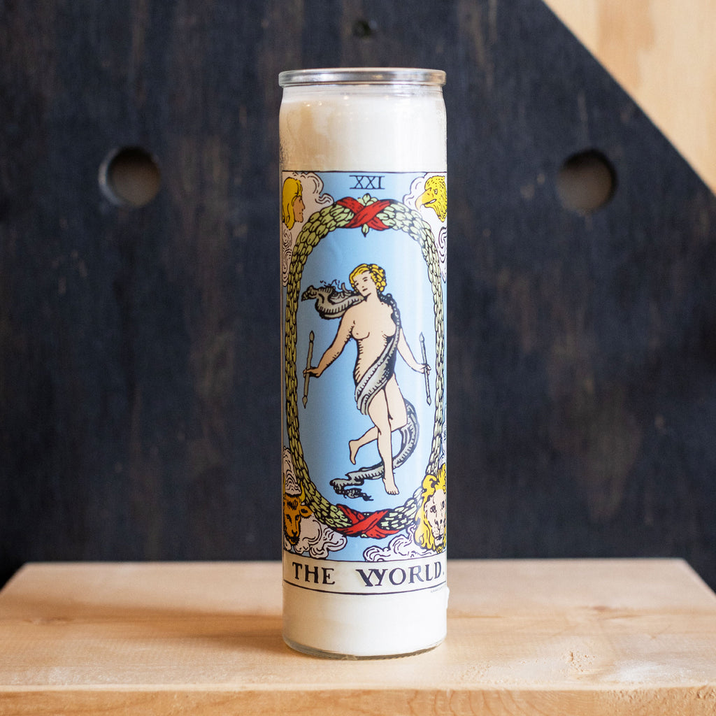 The World Tarot Ritual Candle