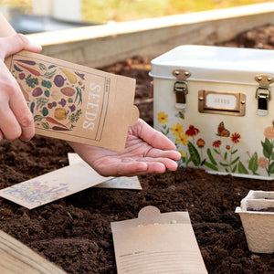 storing wildflower seeds Wildflower Tin Seed Storage Box