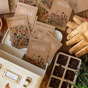 wildflower seed box Wildflower Tin Seed Storage Box