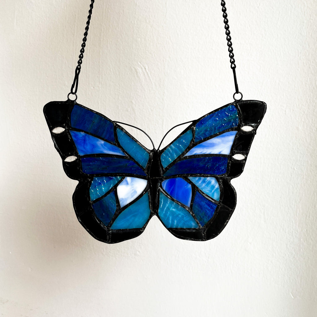 Hanging Stained Glass Butterfly - 5.5