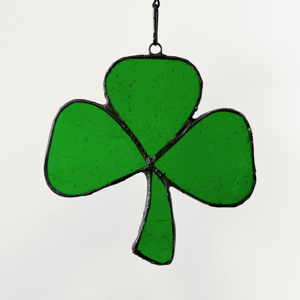 Hanging Stained Glass Clover - 5