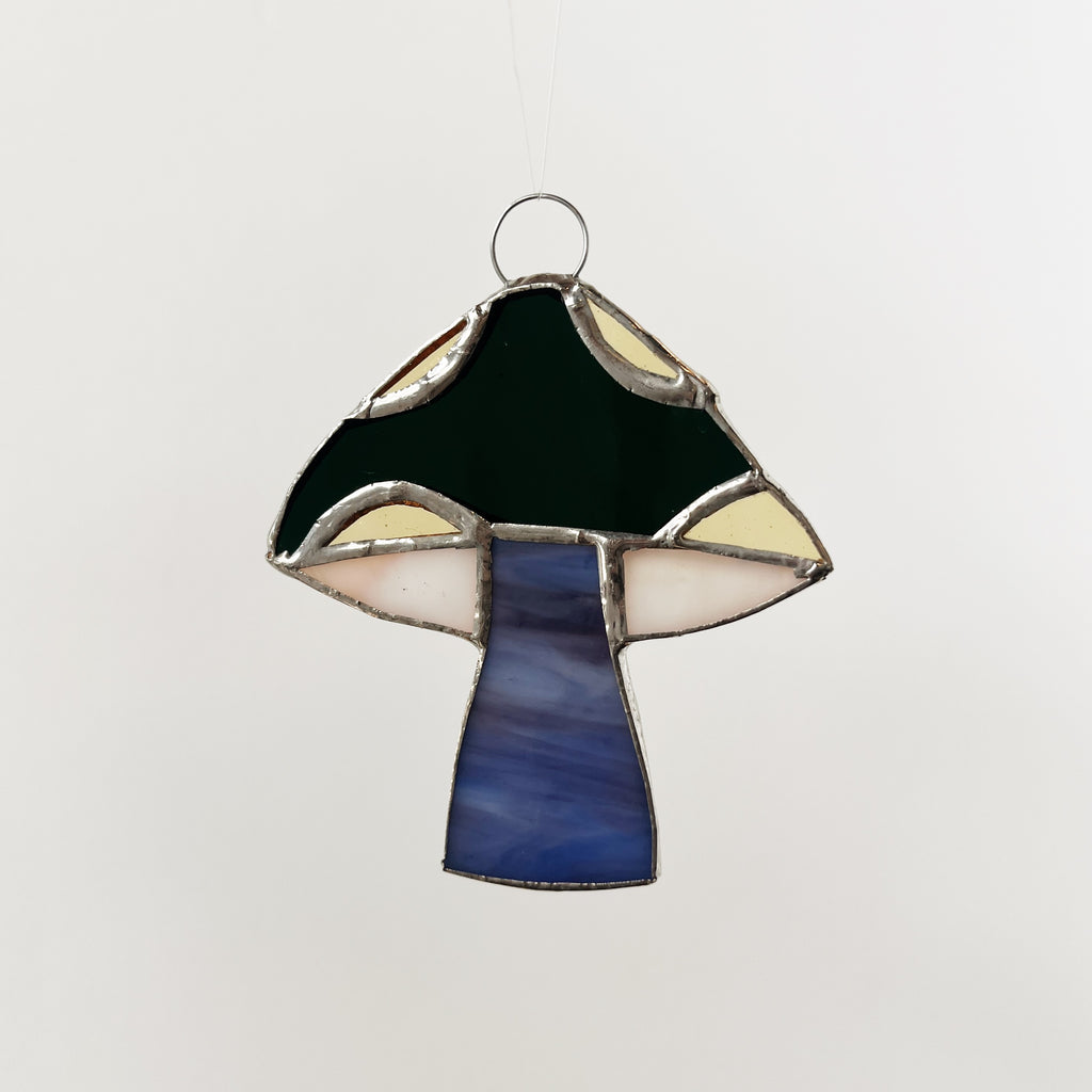 Hanging Stained Glass Mushroom